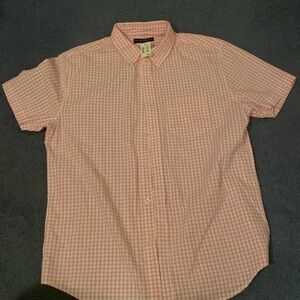 NWT pink and white button down